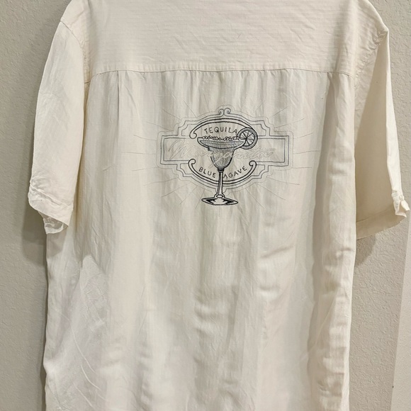 Cubavera White Embroidered  Tequila Blue Agave Margarita Shirt Men XXL - Picture 5 of 8